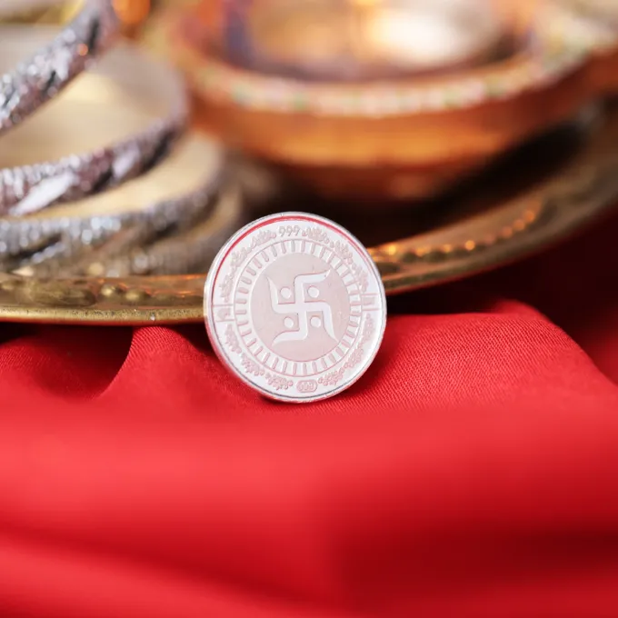 999 Silver Coin - Swastika (5g)
