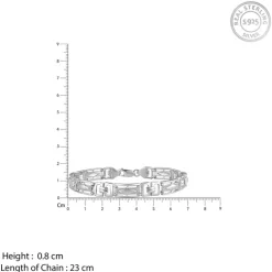 Aditya Roy Kapur Silver Classy Link Bracelet For Him