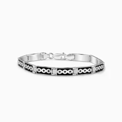 Aditya Roy Kapur Silver Eternal Knot Bracelet For Him