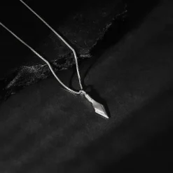 Aditya Roy Kapur Silver Kite Pendant with Box Chain For Him