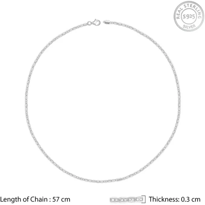 Aditya Roy Kapur Silver Mariner Chain For Him
