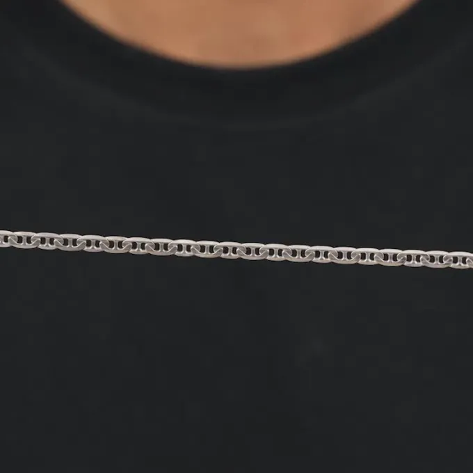 Aditya Roy Kapur Silver Mariner Chain For Him