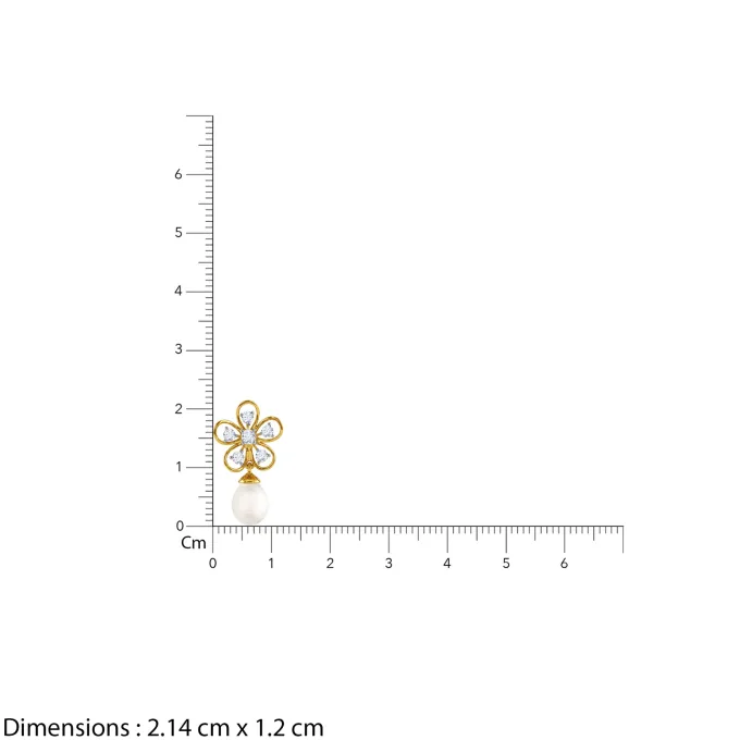 Anushka Sharma Gold Anthos Shine Lab Grown Diamond Earrings
