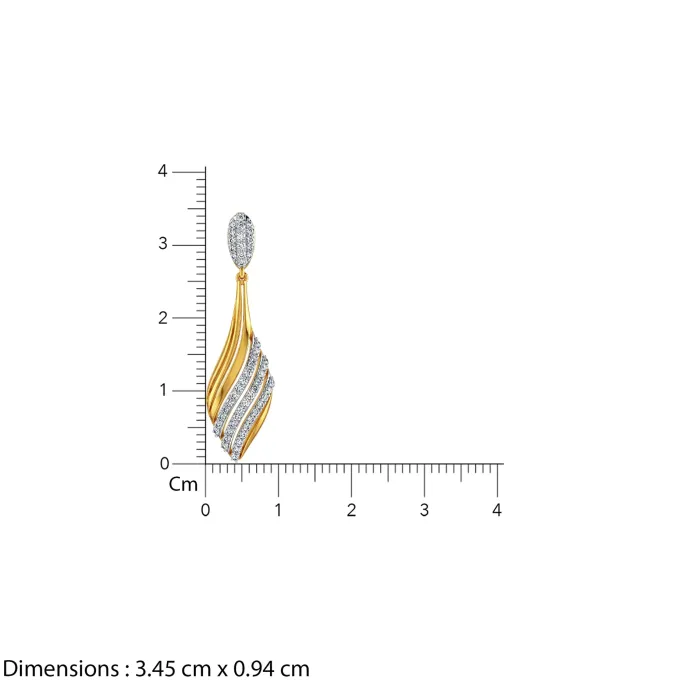 Anushka Sharma Gold Aurora Drift Lab Grown Diamond Pendant