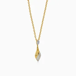 Anushka Sharma Gold Aurora Drift Lab Grown Diamond Pendant