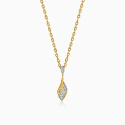 Anushka Sharma Gold Aurora Drift Lab Grown Diamond Pendant