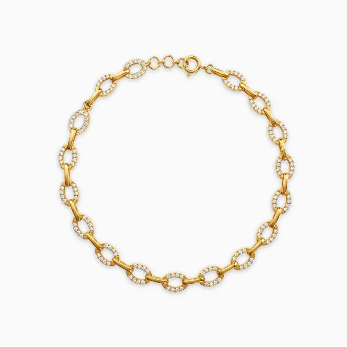 Anushka Sharma Gold Celestial Link Lab Grown Diamond Bracelet