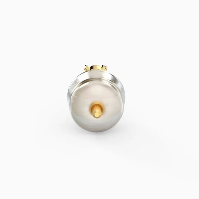 Anushka Sharma Gold Clover Leaf Diamond Stud Earrings