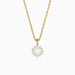 Anushka Sharma Gold Fiore Lab Grown Diamond Pendant
