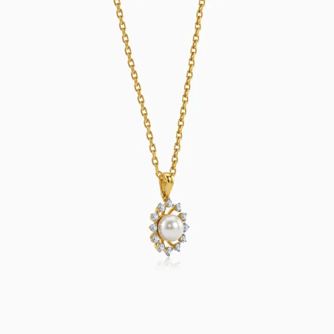 Anushka Sharma Gold Fiore Lab Grown Diamond Pendant