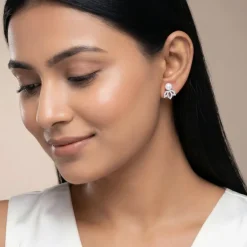 Anushka Sharma Gold Flos Lab Grown Diamond Earrings