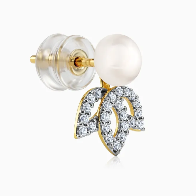 Anushka Sharma Gold Flos Lab Grown Diamond Earrings
