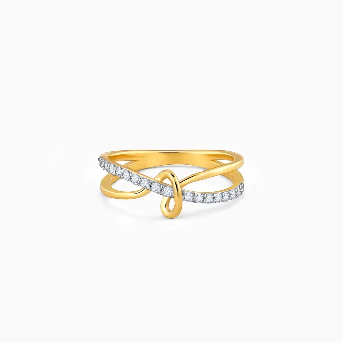 Anushka Sharma Gold Forever Knot Diamond Ring