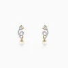 Anushka Sharma Gold Gleaming Shine Lab Grown Diamond Earrings