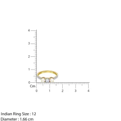 Anushka Sharma Gold Lumineuse Shine Lab Grown Diamond Ring (Size 12)