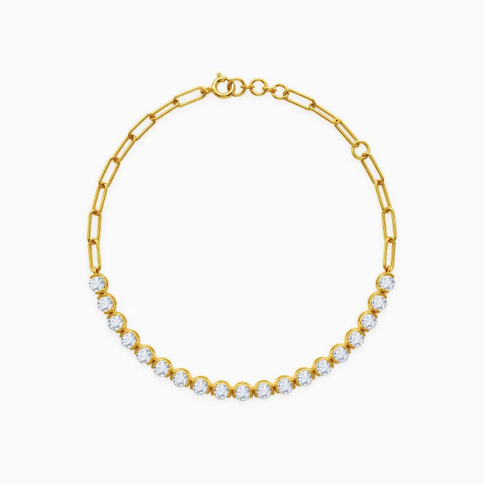 Anushka Sharma Gold Match Point Lab Grown Diamond Bracelet