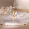 Anushka Sharma Gold Mystic Aura Solitaire Diamond Ring