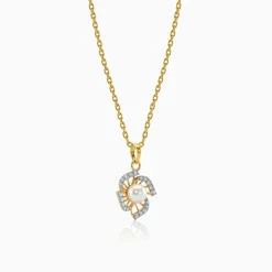 Anushka Sharma Gold Pearl of Fortune Lab Grown Diamond Pendant