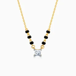 Anushka Sharma Gold Premala Solitaire Lab Grown Diamond Mangalsutra