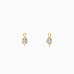 Anushka Sharma Gold Pure Flora Diamond Earrings