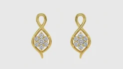 Anushka Sharma Gold Pure Flora Diamond Earrings
