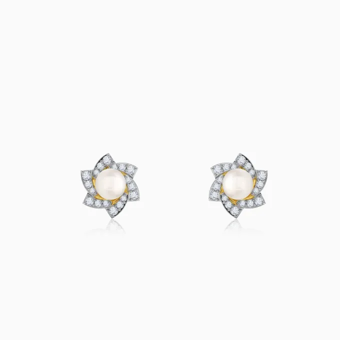 Anushka Sharma Gold Soft Centre Lab Grown Diamond Earrings