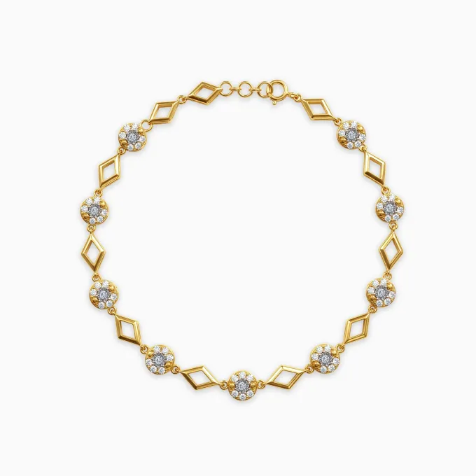 Anushka Sharma Gold Starlight Mosaic Lab Grown Diamond Bracelet