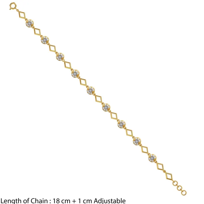 Anushka Sharma Gold Starlight Mosaic Lab Grown Diamond Bracelet