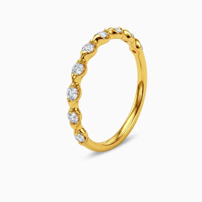 Anushka Sharma Gold Starlit Promise Lab Grown Diamond Ring (Size 12)