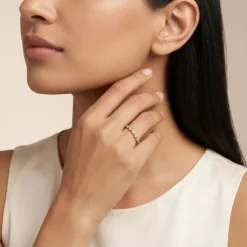 Anushka Sharma Gold Starlit Promise Lab Grown Diamond Ring (Size 12)