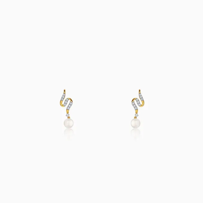 Anushka Sharma Gold Viera Lab Grown Diamond Earrings