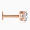 Anushka Sharma Rose Gold Minimal Lab Grown Diamond Nose Pin