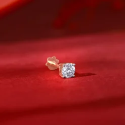 Anushka Sharma Rose Gold Minimal Lab Grown Diamond Nose Pin