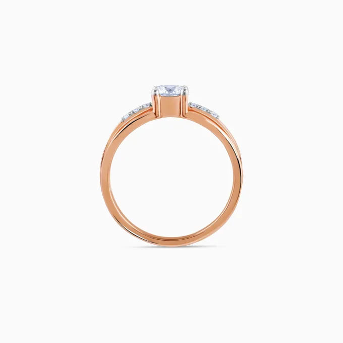 Anushka Sharma Rose Gold Empyrean Solitaire Lab Grown Diamond Ring