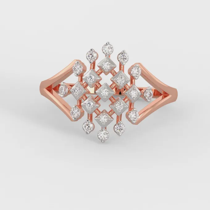 Anushka Sharma Rose Gold Spectacular Diamond Ring