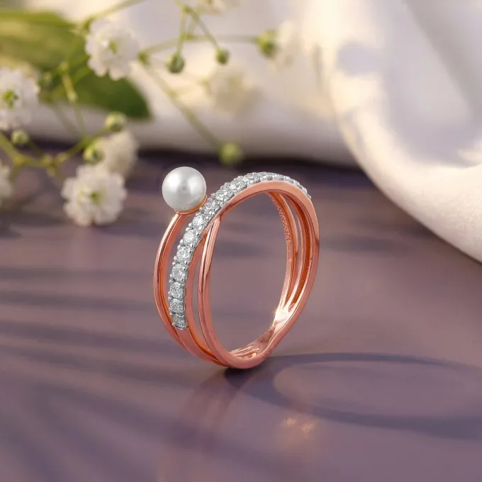 Anushka Sharma Rose Gold Cara Lab Grown Diamond Ring