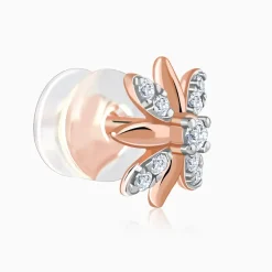 Anushka Sharma Rose Gold Lily Lab Grown Diamond Stud Earrings