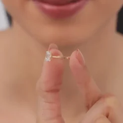Anushka Sharma Rose Gold Forever Solitaire Lab Grown Diamond Ring