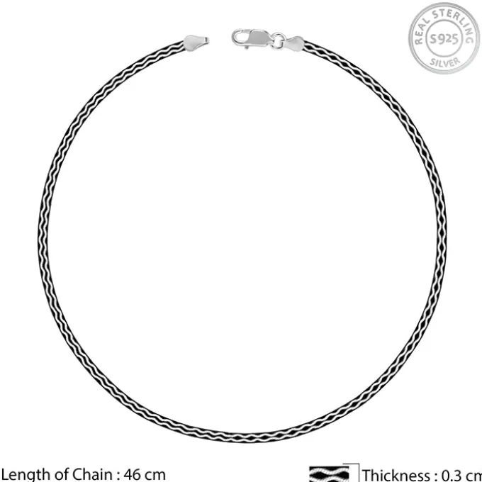 Black Rhodium Celtic Chain