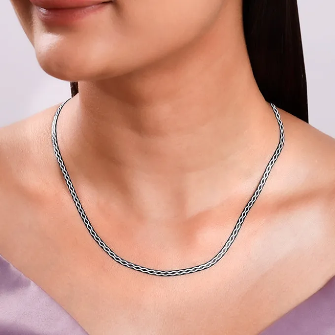 Black Rhodium Celtic Chain