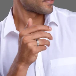 Black Rhodium Wild Wind Ring For Him