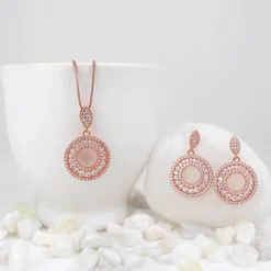 Classic Rose Gold Set with Box Chain