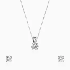 Classic Silver Zircon Set