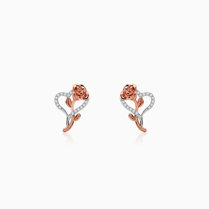 Dual Tone Bloom Rebel Earrings