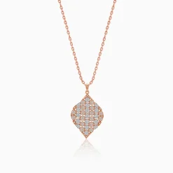 Dual Tone Celeste Grove Silver Pendant With Link Chain