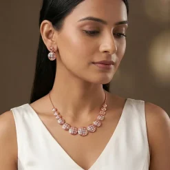 Dual Tone Evelia Silver Set