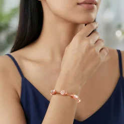 Dual Tone Maison Glow Silver Bracelet