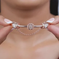 Dual Tone Maison Glow Silver Bracelet