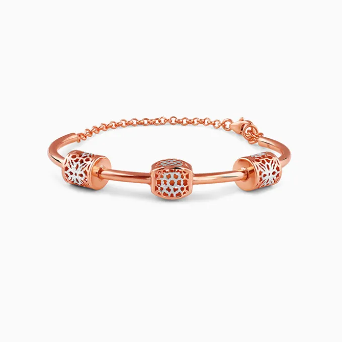 Dual Tone Maison Glow Silver Bracelet