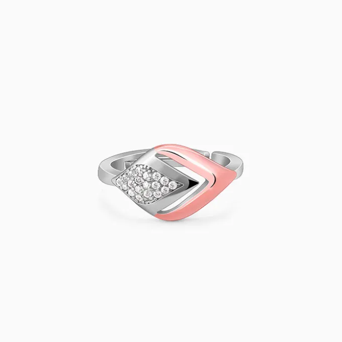 Dual Tone Majestic Rhombus Ring
